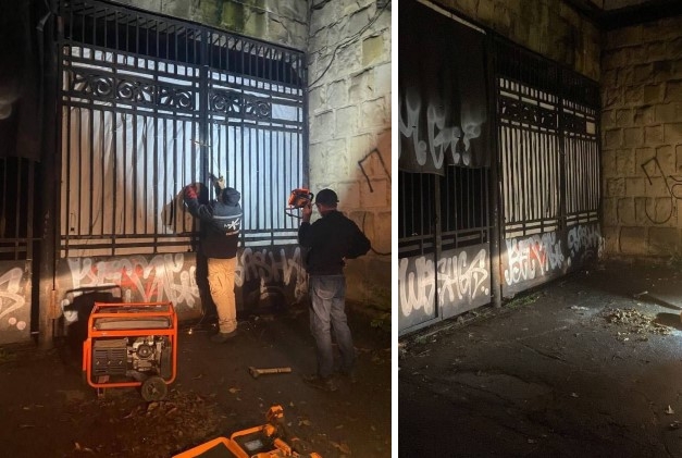 Заброшенный отель "Националь" все-таки "заколотили" для доступа после трагедии